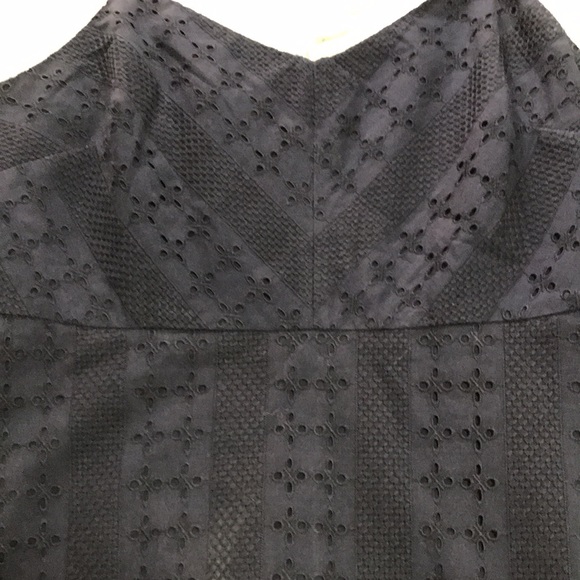 JCrew size 6 Navy eyelet dress. - Picture 5 of 8
